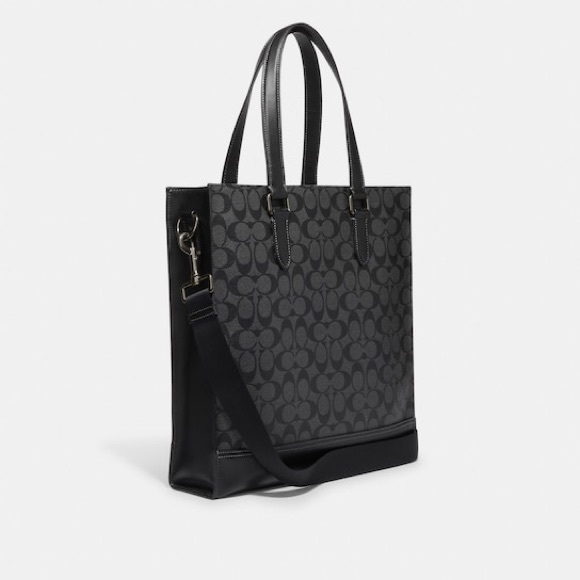 Disney X Coach Graham Structured Tote In Signature Canvas With Patches - Picture 4 of 7